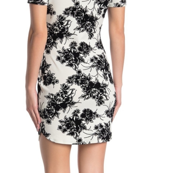 BAILEY BLUEOff-the-Shoulder Floral Bodycon dress - Picture 4 of 5